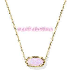 Elisa Gold Short Pendant Necklace